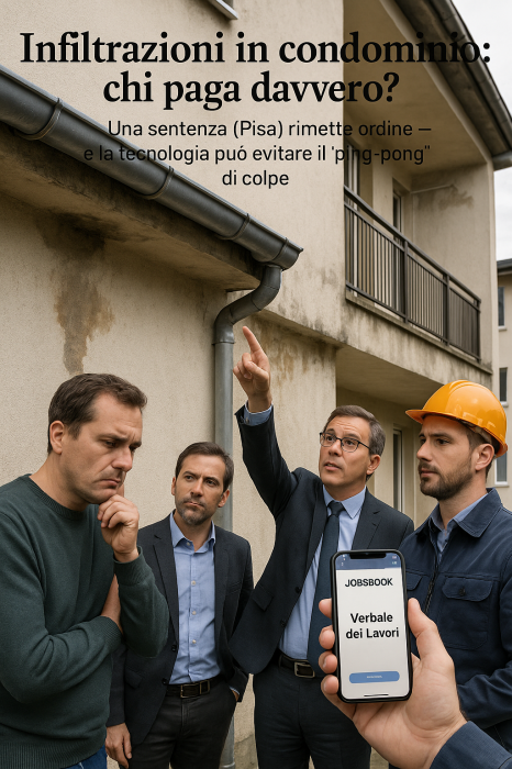 Foto Infiltrazioni in condominio: chi paga davvero?